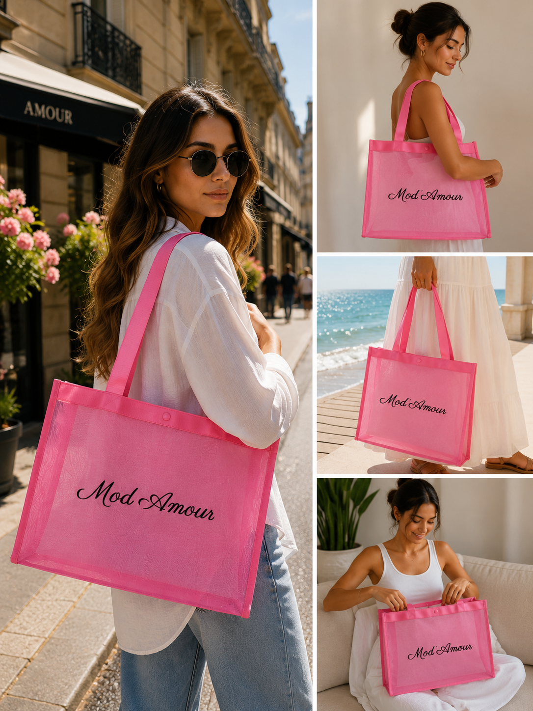 Sac Cabas Mod’Amour Rose