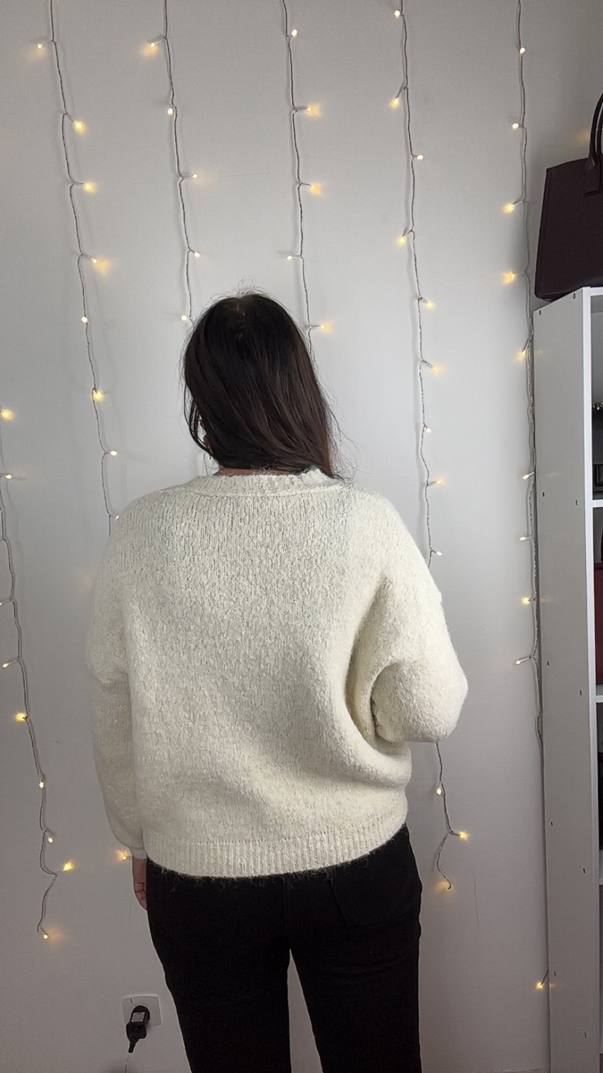 Veste-Pull Carla Écru