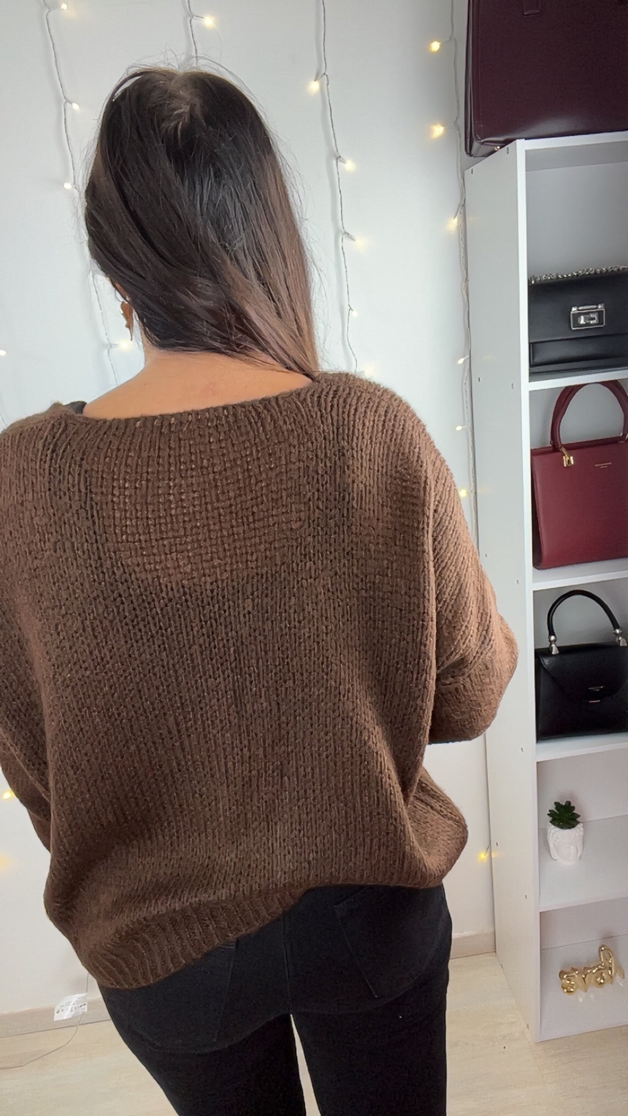 Gilet-Pull Felina Chocolat