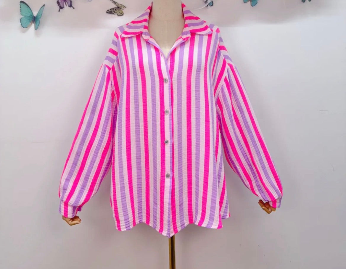 Chemise Sunset Rayée