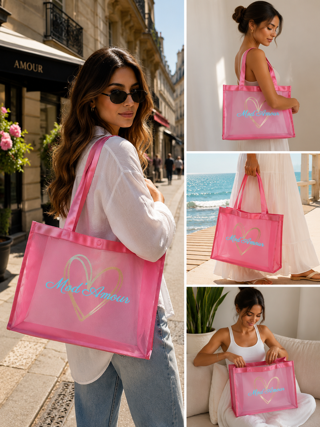 Sac Cabas Rose