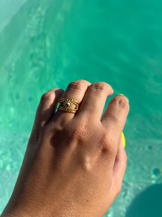 Bague Quartz Rose