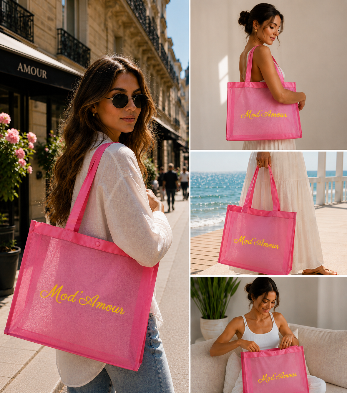 Sac Cabas Mod’Amour Rose