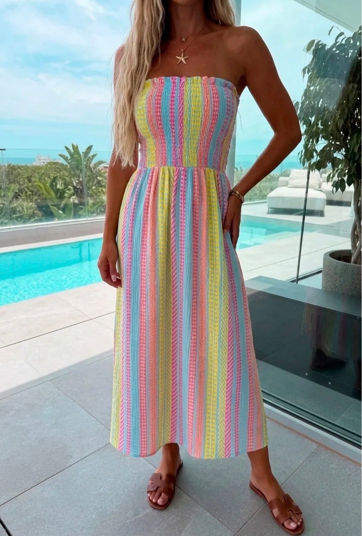 Robe Rayé Calypso