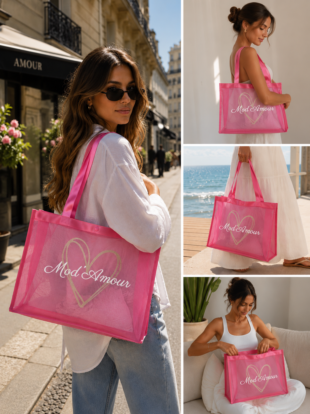 Sac Cabas Rose