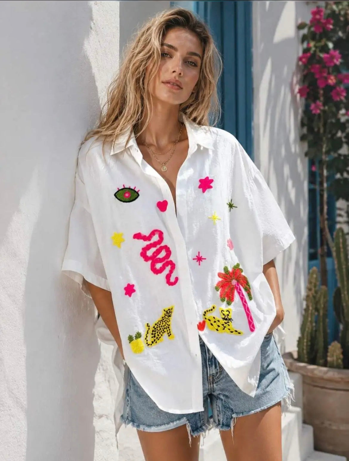 Chemise Neon Paradise