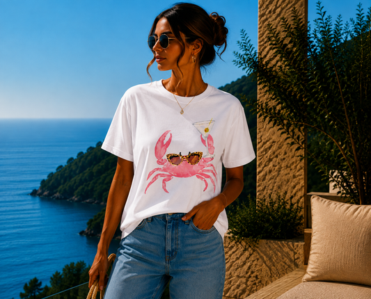 T-Shirt Pink Crab