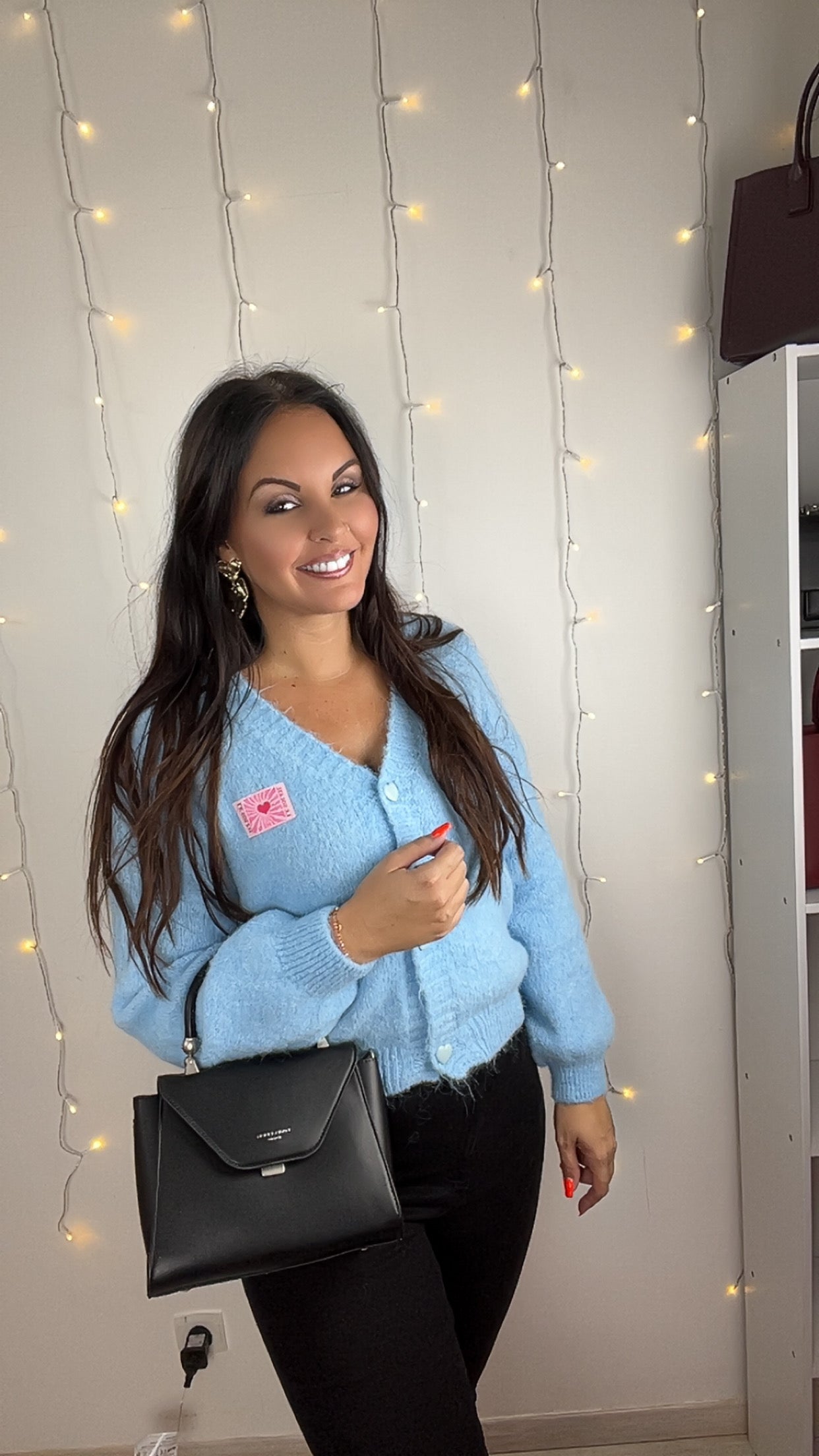 Veste-Pull Carla Bleu