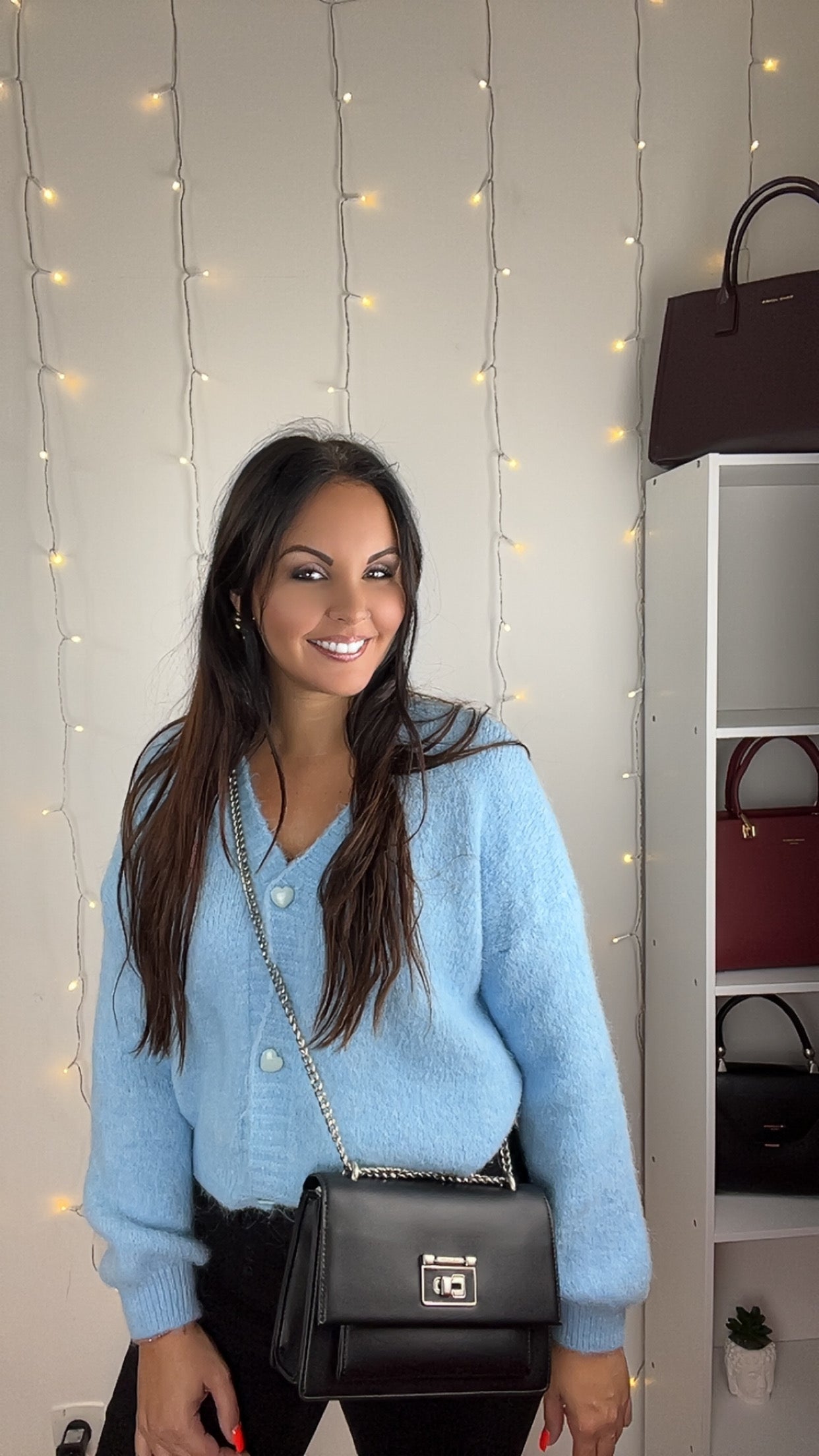 Veste-Pull Carla Bleu