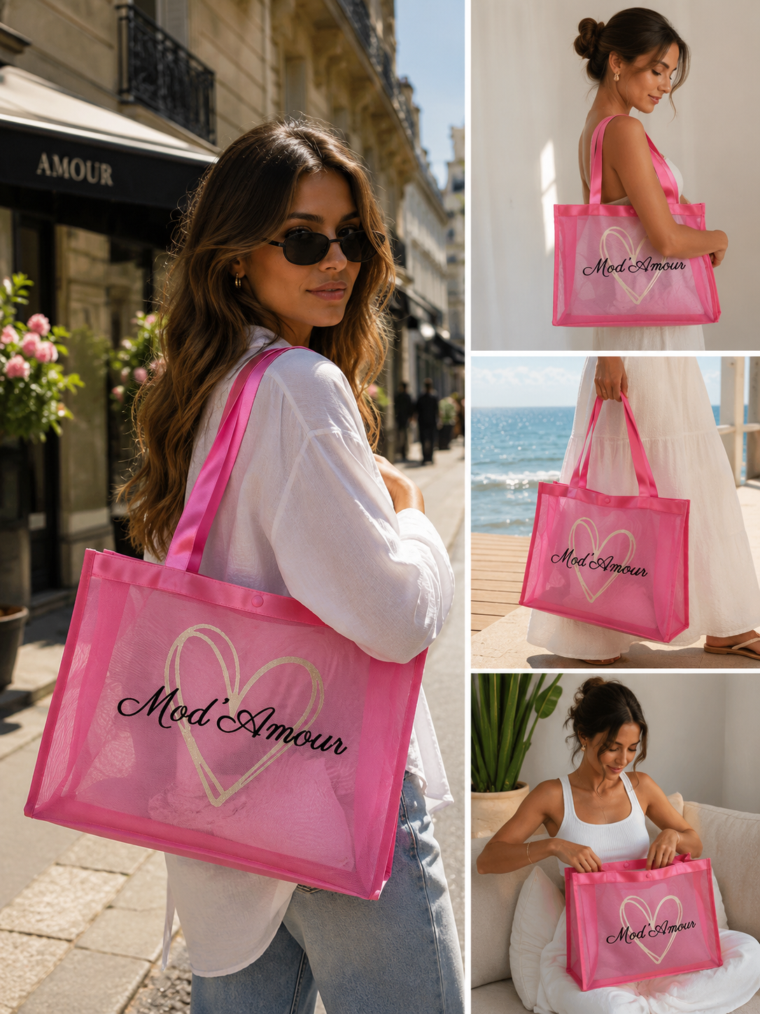 Sac Cabas Rose