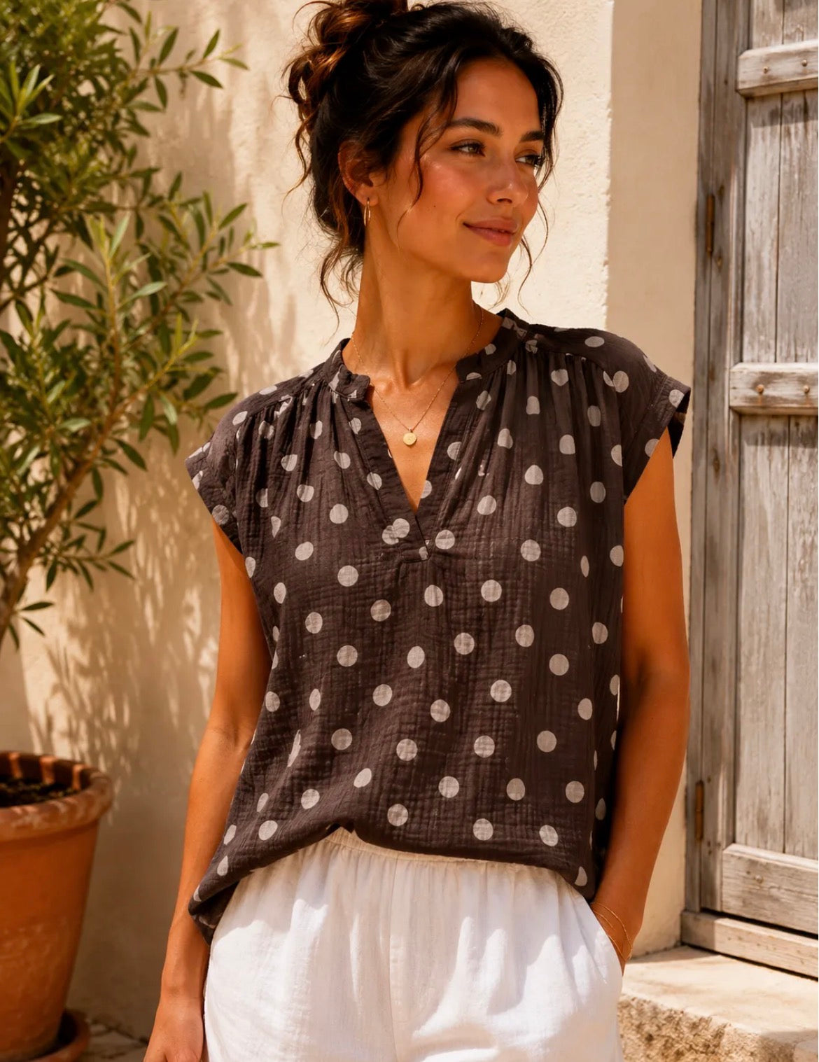 Blouse Pois