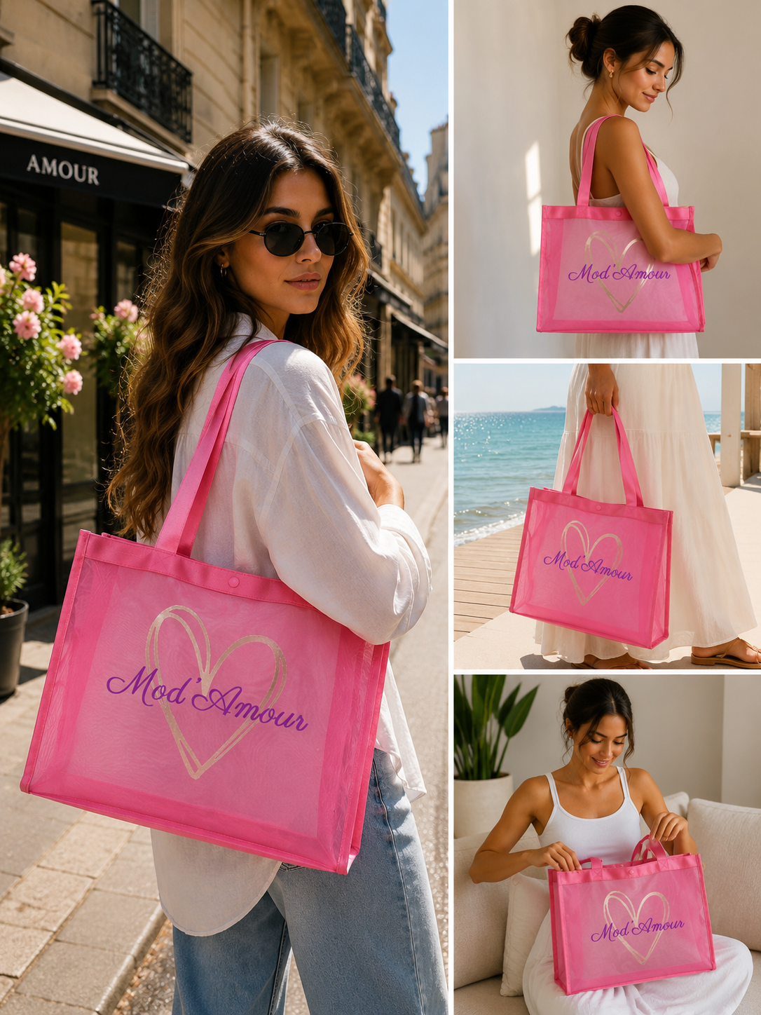 Sac Cabas Rose