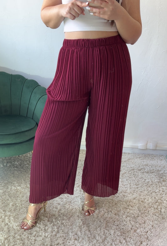 Pantalon Maïa Rouge Bordeaux