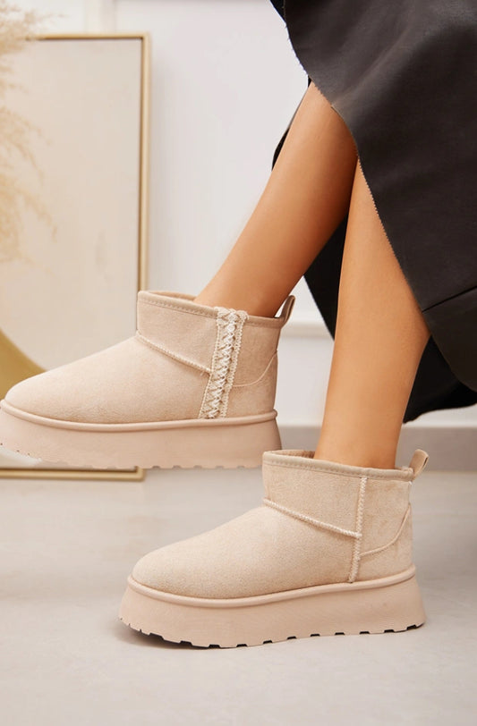 Bottines beige