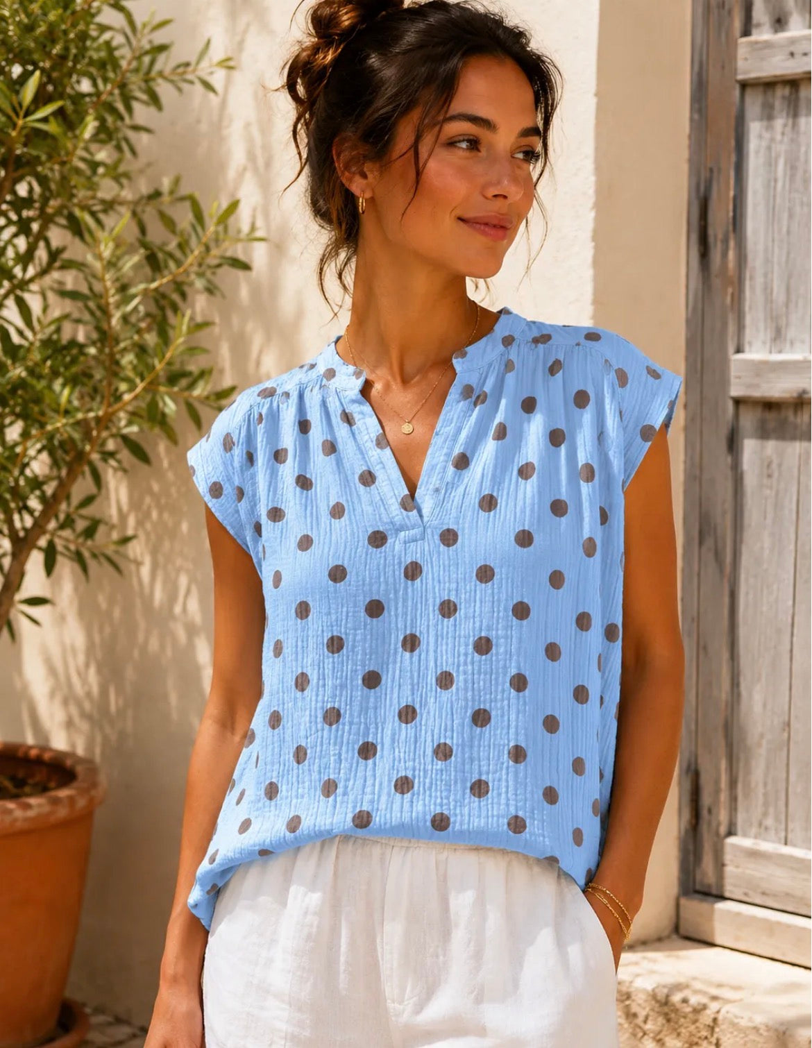 Blouse Pois